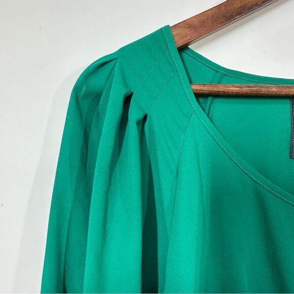 Anthropologie Maeve Valparaiso Tie Front Midi Dress Green Size 8 - Picture 7 of 12